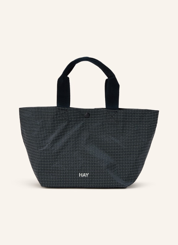 HAY GRID MINI handbag DARK BLUE / WHITE