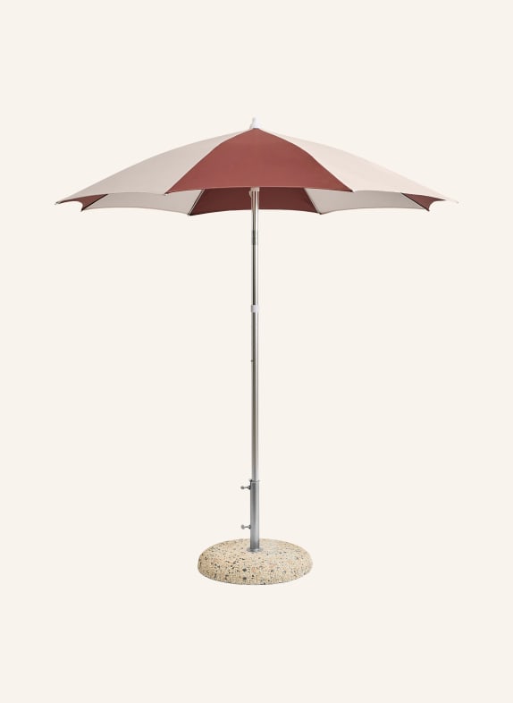 HAY TERRAZZA OCTAGON parasol CREAM / DARK RED