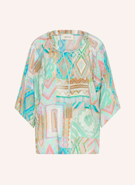 CARTOON blouse GROEN / ZALM / TURQUOISE