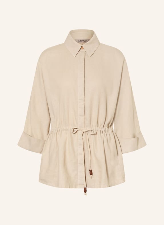 CARTOON Overjas met linnen BEIGE