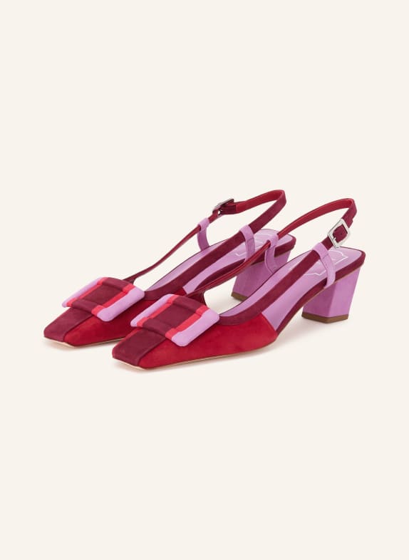 Roger Vivier Slingpumps DUNKELROT / LILA / ROT