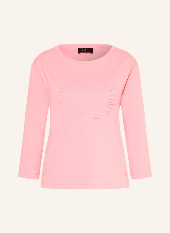 monari Longsleeve mit 3/4-Arm und Schmucksteinen ROSA