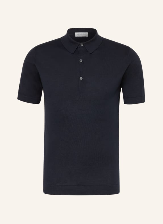 JOHN SMEDLEY Polo en jersey SEALSLAND BLEU FONCÉ