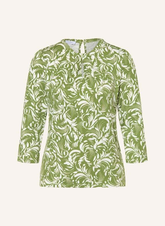 HOBBS Blusenshirt JULIA mit 3/4-Arm GRÜN / WEISS