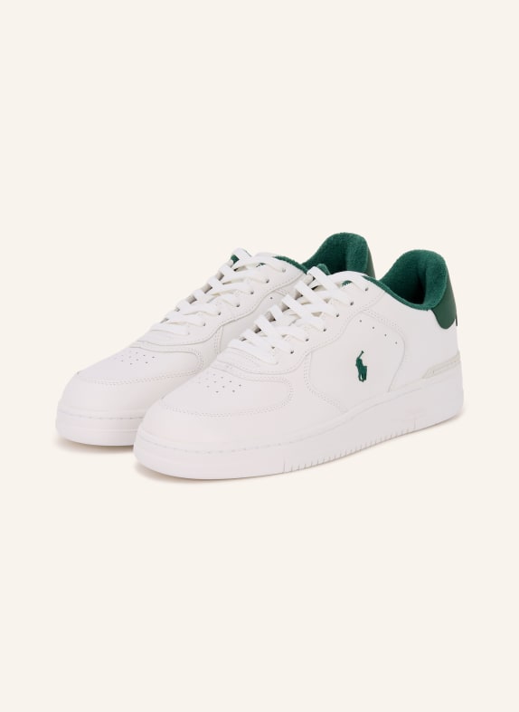 POLO RALPH LAUREN sneaker WHITE / DARK GREEN