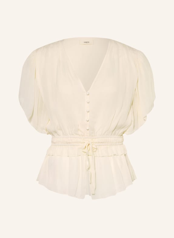 SUNCOO LALIE Blouse Shirt with Ruffles CREAM