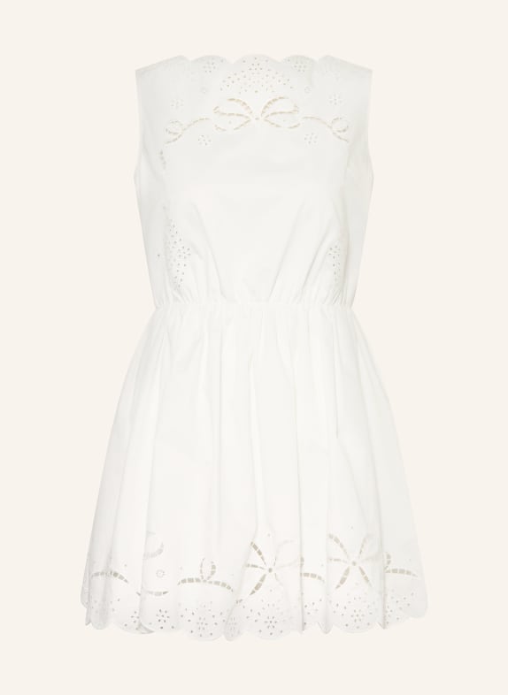 self-portrait Sukienka z ażurową koronką BIAŁY