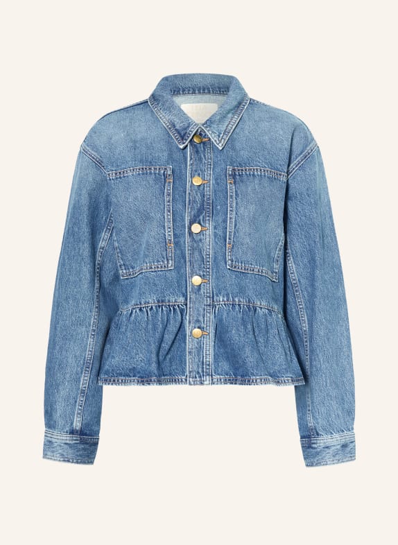ULLA JOHNSON Jeansbluse ARQUETTE BLAU