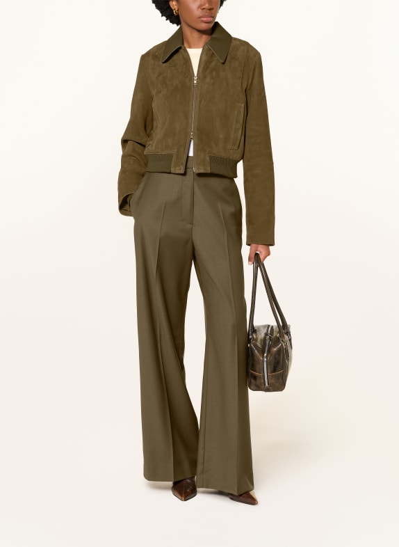VINCE Lederblouson TAUPE