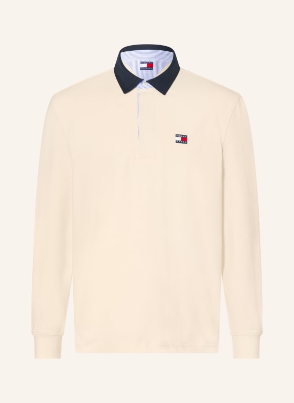 TOMMY JEANS Rugbyshirt ECRU / DUNKELBLAU