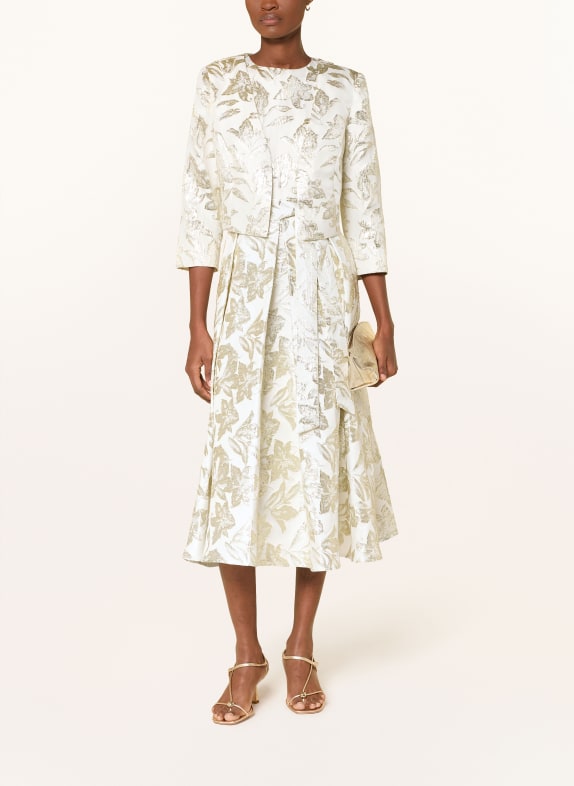 APART Jacquard bolero met 3/4 mouwen ECRU / GOUD