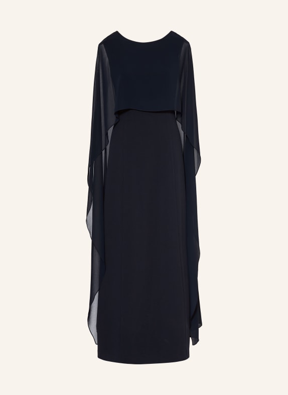 APART Abendkleid im Materialmix DUNKELBLAU