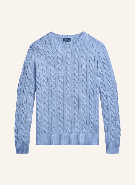 POLO RALPH LAUREN Big & Tall pull-over BLEU CLAIR