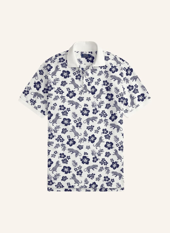 POLO RALPH LAUREN Big & Tall Polo piqué BLANC / BLEU FONCÉ