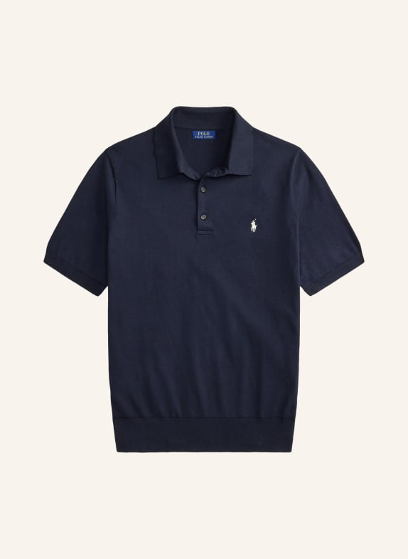 POLO RALPH LAUREN Big & Tall Strick-Poloshirt DUNKELBLAU