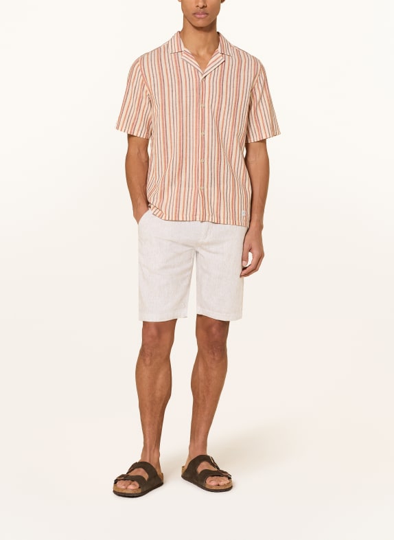 COLOURS & SONS Korte broek van linnen BEIGE