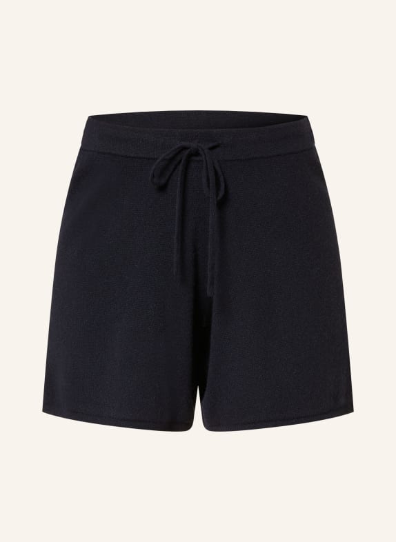 ALLUDE Short en maille cachemire BLEU FONCÉ