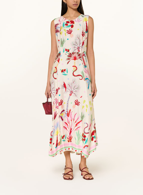 MILANO ITALY Robe CRÈME / ROUGE FONCÉ / BLEU CLAIR