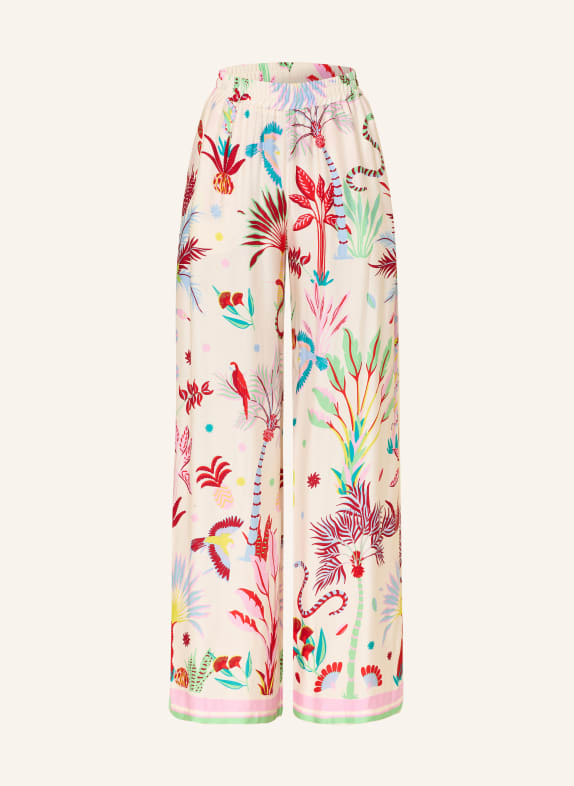 MILANO ITALY Marlenehose CREME / DUNKELROT / HELLBLAU