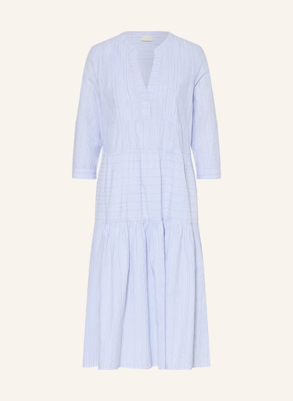 MILANO ITALY Dress with 3/4-length sleeves BLUE / WHITE