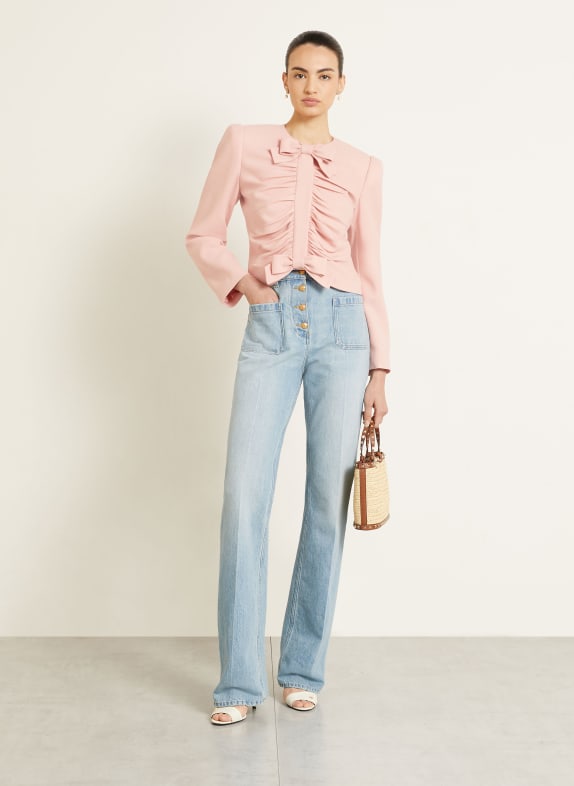 VALENTINO Bootcut-jeans FLX DENIM LAV DIRTY BLU CHIARO