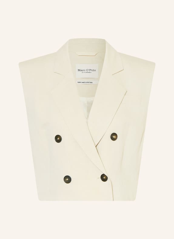 Marc O'Polo Blazerweste mit Leinen CREME