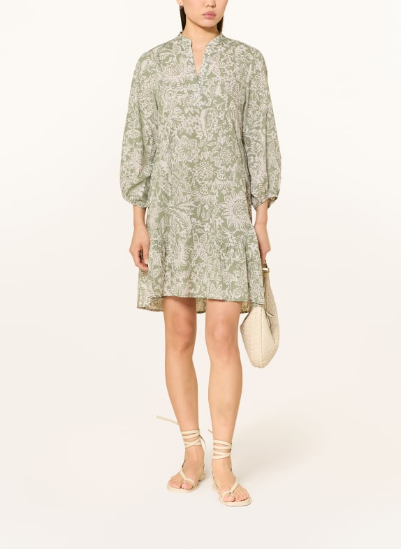 Marc O'Polo Kleid mit Rüschen WEISS / HELLGRÜN