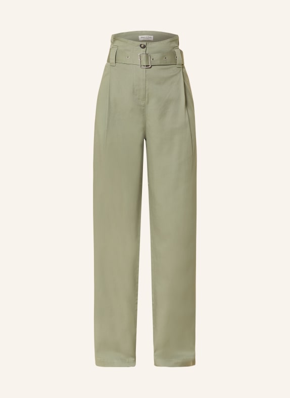 Marc O'Polo Pantalon paperbag VERT CLAIR