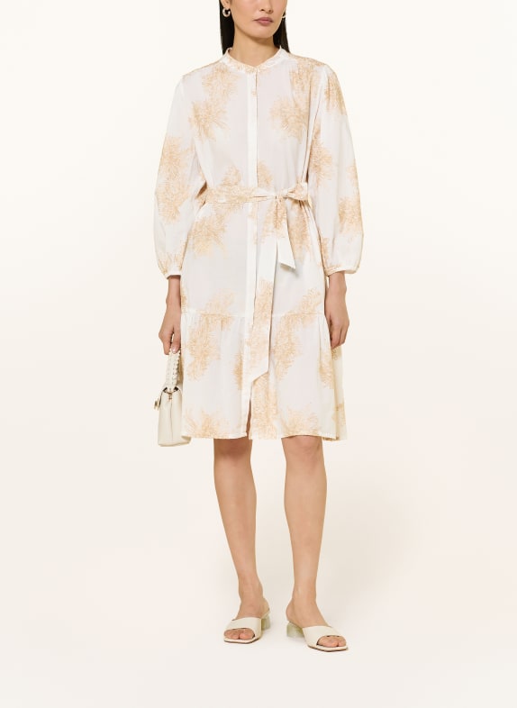 0039 ITALY Kleid MILO mit 3/4-Arm CREME / GOLD