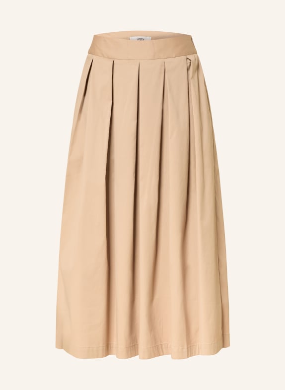 0039 ITALY Skládaná sukně KYLIE VELBLOUDÍ