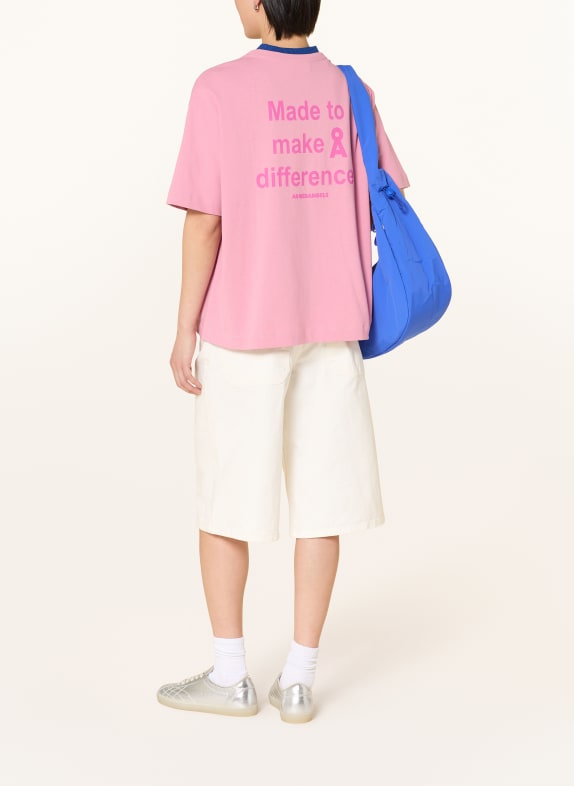 ARMEDANGELS Oversized-skjorta GIANAA DIFFERENCE GAMMALROSA / ROSA
