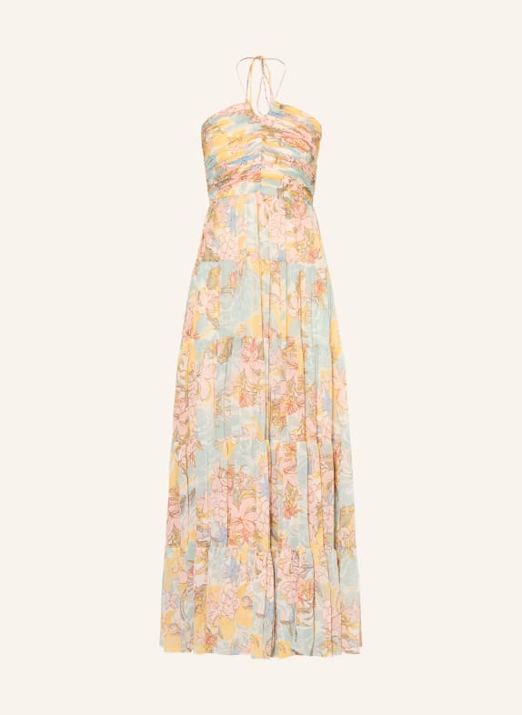 LAUREN RALPH LAUREN Abendkleid GELB / ROSA / BLAU