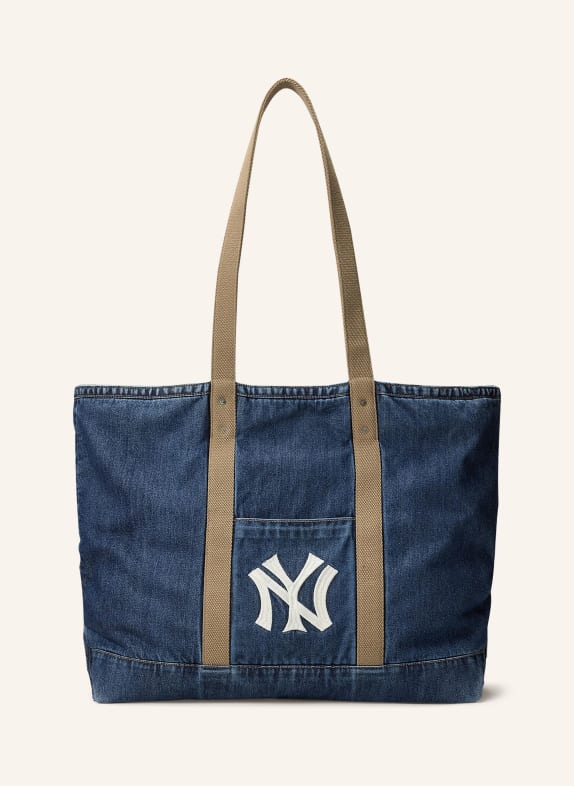 POLO RALPH LAUREN Jeans-Shopper DUNKELBLAU / COGNAC