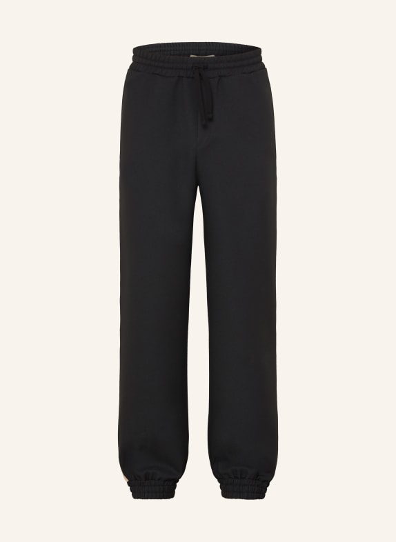 VALENTINO VGOLD-joggingbroek met galonstrepen ZWART / BEIGE