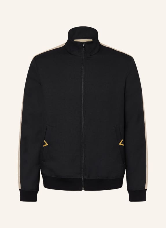 VALENTINO VGOLD-sweatjack met galonstrepen ZWART / BEIGE