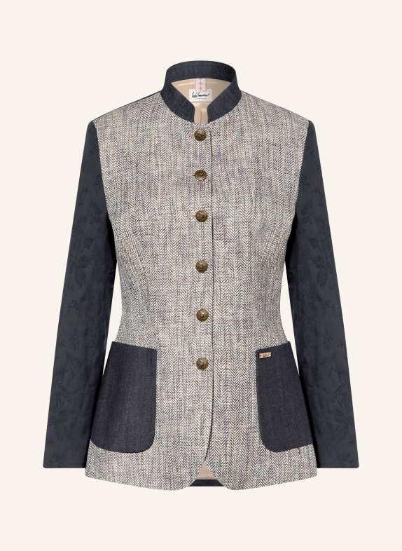 Luis Trenker Blazer LUREESE en mélange de matières BLEU FONCÉ / MARRON / BLEU GRIS