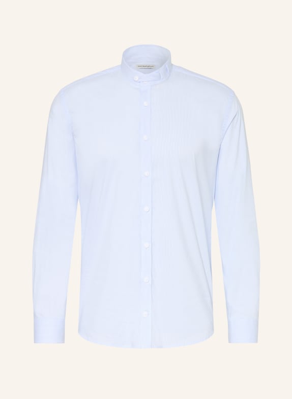 Heimatglück Tracht Chemise traditionnelle ALOIS coupe classique BLANC / BLEU CLAIR