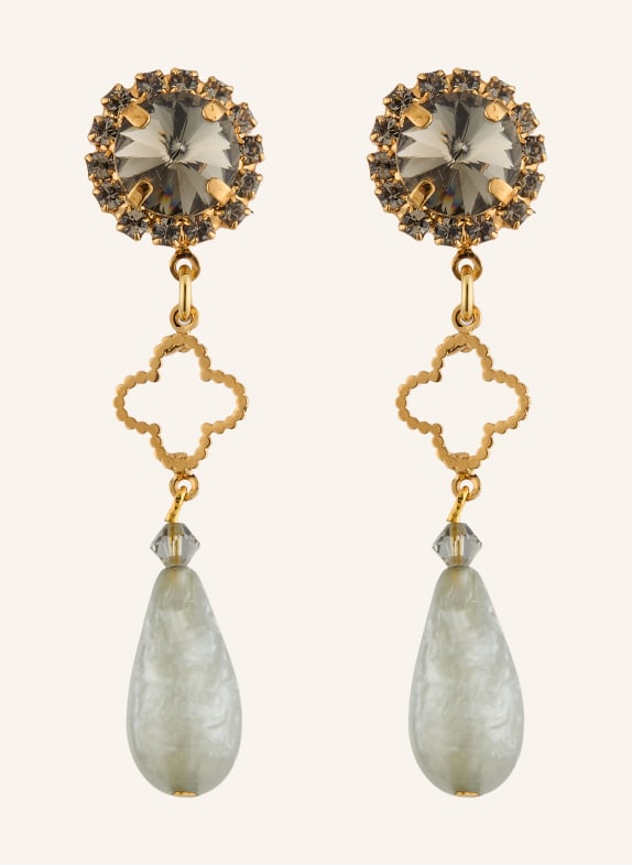 Seenberg Ohrhänger GOLD / DUNKELGRAU / MINT