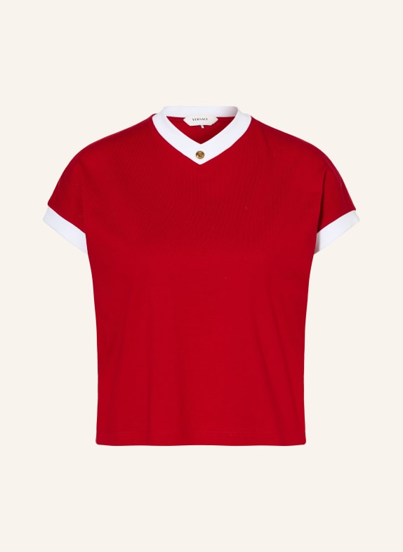 VERSACE T-Shirt ROT / WEISS