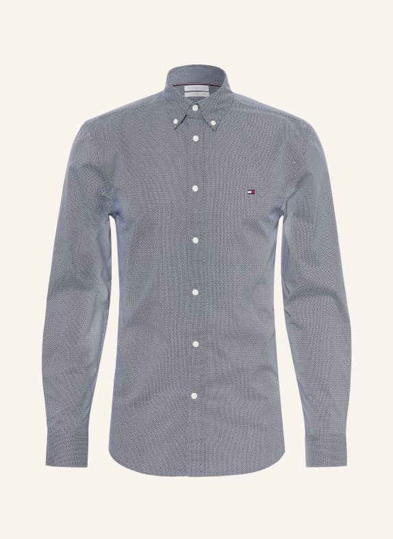 TOMMY HILFIGER Hemd Slim Fit DUNKELBLAU / WEISS
