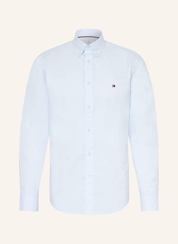 TOMMY HILFIGER Overhemd Slim Fit LICHTBLAUW / WIT