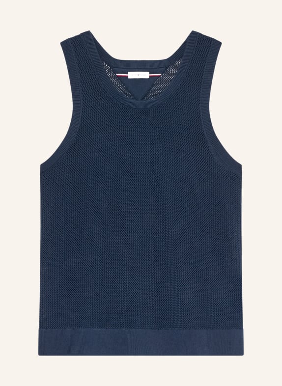 TOMMY HILFIGER gebreide top DONKERBLAUW