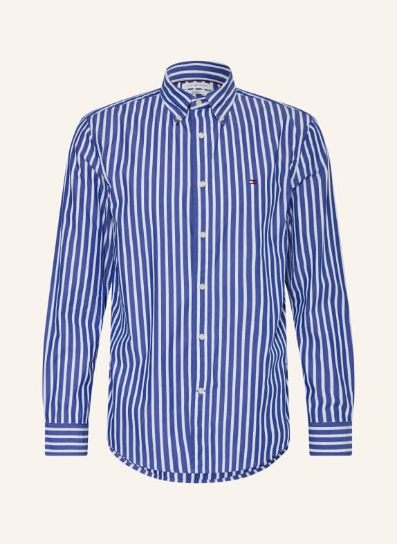 TOMMY HILFIGER Hemd Regular Fit BLAU / WEISS