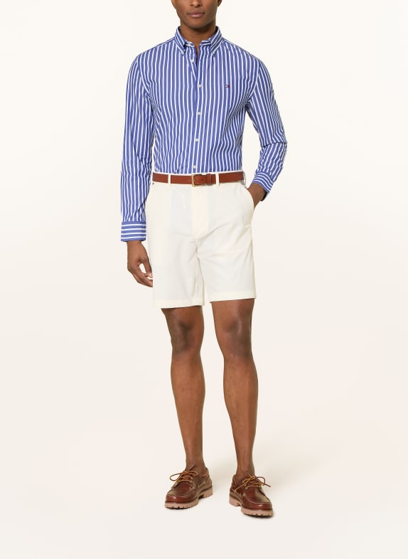 TOMMY HILFIGER Overhemd Regular Fit BLAUW / WIT