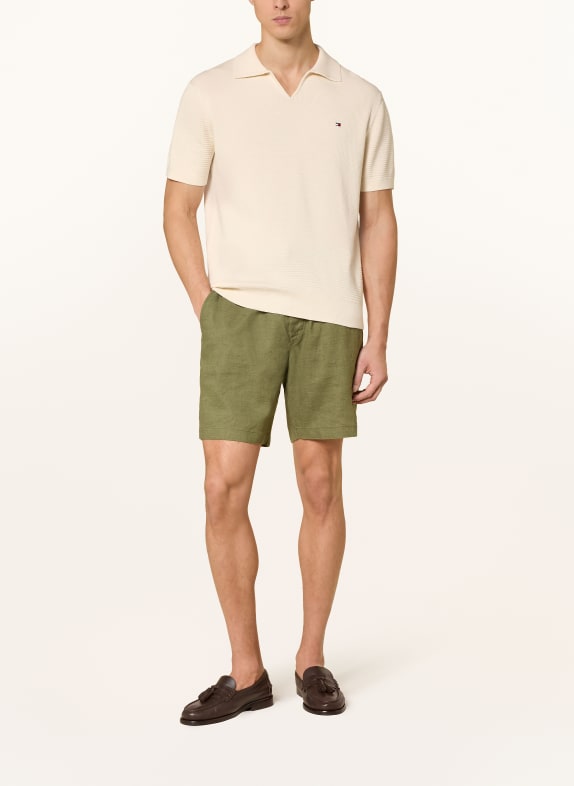 TOMMY HILFIGER knitted polo shirt CREAM