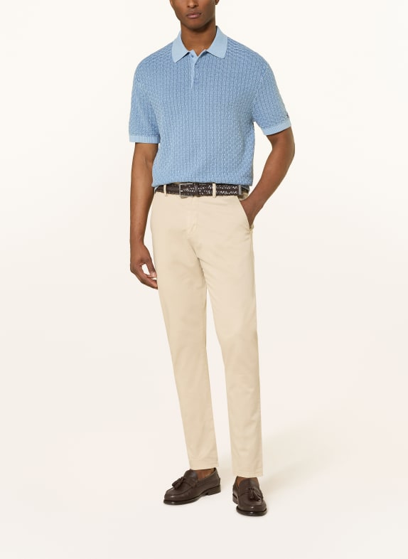 TOMMY HILFIGER Gebreid poloshirt BLAUW