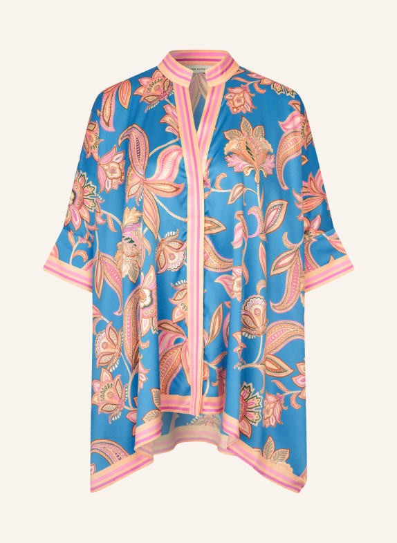 dea kudibal MANDYDEA silk blouse with 3/4 sleeves BLUE / CAMEL / PINK