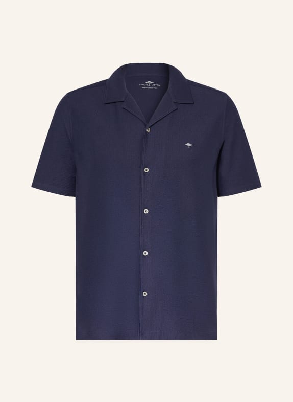 FYNCH-HATTON Comfort Fit Resort Shirt DARK BLUE