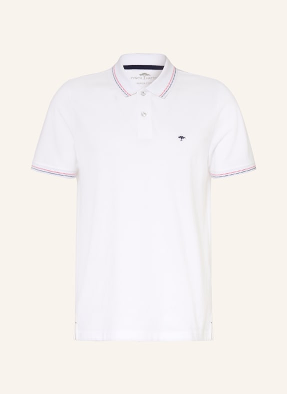 FYNCH-HATTON piqué polo shirt WHITE / RED / DARK BLUE