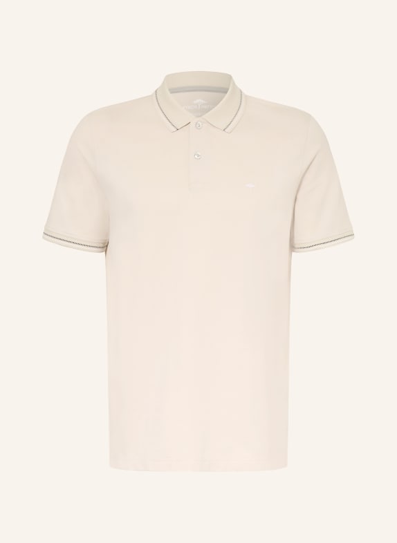FYNCH-HATTON piqué polo shirt CREAM / DARK BLUE / WHITE